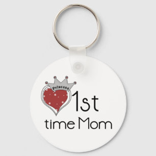 Porte-clés Princess Heart 1st Time Maman Tshirts et cadeaux