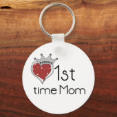 Porte-clés Princesse 1ère Maman - Customisée (Recto)