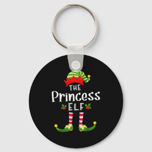 Porte-clés Princesse de l'Elf de Noël Pyjama assorti X-mas Pa