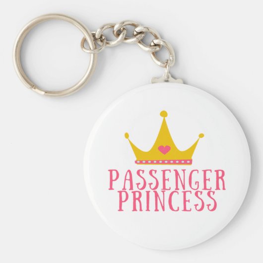 Porte-clés Princesse de passager avec couronne (Devant)