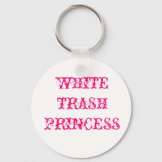 PORTE-CLÉS PRINCESSE DE TRASH BLANC