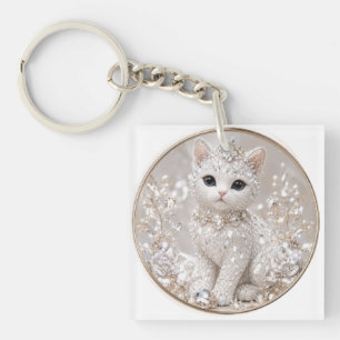 Porte-clés Princesse Diamant Époustouflante Chat Luxe de Ha