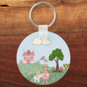 Porte-clés Princesse et son château (Recto)