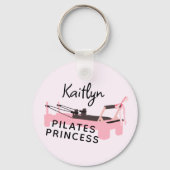 Porte-clés Princesse Pilates Rose Reformer (Recto)