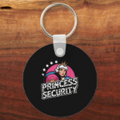 Porte-clés Princesse Sécurité Anniversaire Papa &amp; Maman G (Recto)