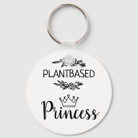 Porte-clés princesse vegan à base de plante avec couronne fle (Recto)