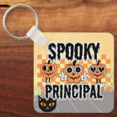 Porte-clés Principal de l'école Halloween Éffrayant Principal (Recto)