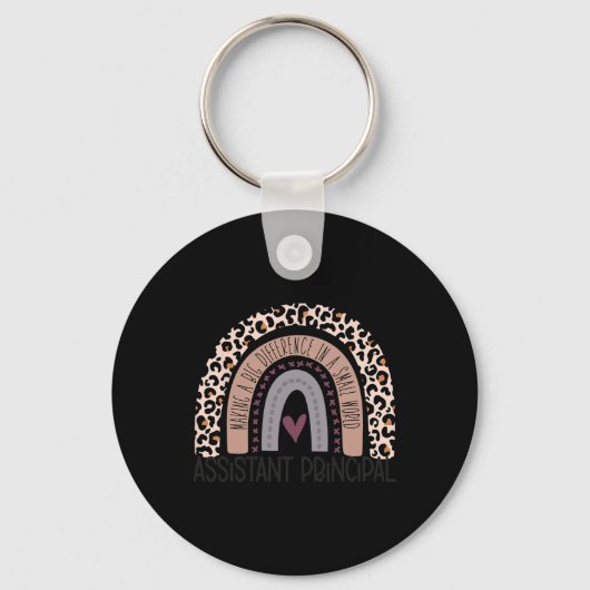 Porte-clés Principal Empreinte de léopard Rainbow (Recto)
