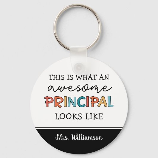 Porte-clés Principal principal personnalisé Funny Principal (Recto)
