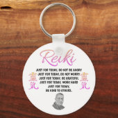 Porte-clés Principes de Reiki Pretty Rose Clavier (Recto)