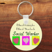 Porte-clés Principes éthiques des travailleurs sociaux - Norm (Recto)