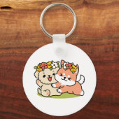 Porte-clés Printemps dans la laideur - Illustration de chien  (Verso)