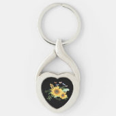 Porte-clés printemps de tournesol (Devant)
