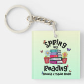 Porte-clés Printemps En Lecture Brenda K Davies Livres (Devant)