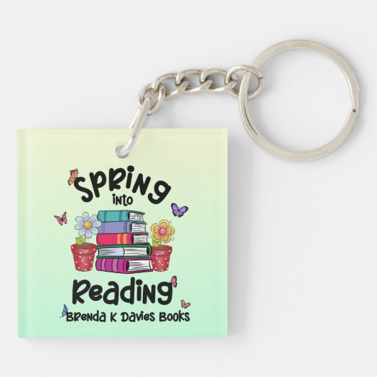 Porte-clés Printemps En Lecture Brenda K Davies Livres (Dos)