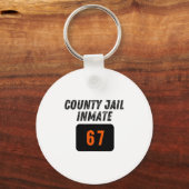 Porte-clés Prison du comté Prisonnier 67 Halloween drôle Homm (Recto)