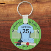 Porte-clés Prix de l'équipe du club de cricket (Verso)