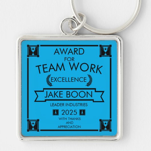 Porte-clés Prix de travail de l'équipe d'entreprise (Devant)