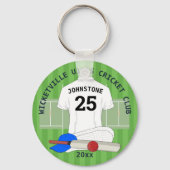 Porte-clés Prix d'équipe du club de cricket v2 (Recto)