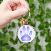 Porte-clés Prix Empreinte de patte de chien de verre (Main)