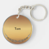 Porte-clés Prix Gold Silver Award NOM personnalisé (Dos)