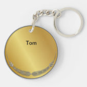 Porte-clés Prix Gold Silver Award NOM personnalisé (Dos)