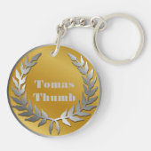 Porte-clés Prix Gold Silver Award NOM personnalisé (Dos)