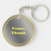 Porte-clés Prix Gold Silver Award NOM personnalisé (Dos)