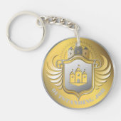 Porte-clés Prix Gold Silver Award NOM personnalisé (Devant)