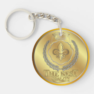 Porte-clés Prix Gold Silver Award NOM personnalisé