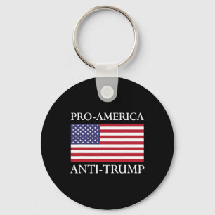 Porte-clés Pro-amérique Anti-trump - Drapeau américain Résist
