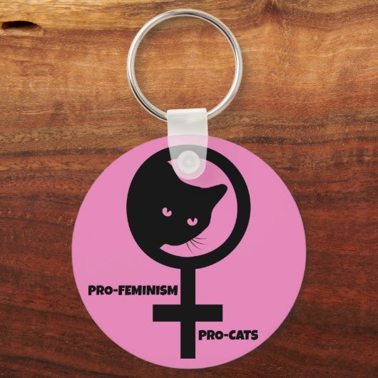 Porte-clés Pro Cats Pro Feminisme (Verso)