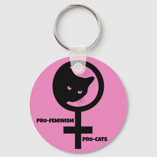 Porte-clés Pro Cats Pro Feminisme (Verso)