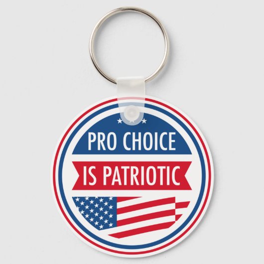 Porte-clés Pro Choice est une féministe américaine patriotiqu (Recto)