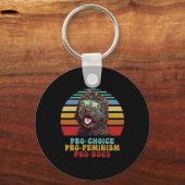 Porte-clés Pro Choice Pro Feminism Pro Chiens (Recto)
