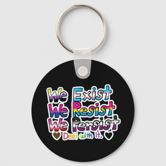 Porte-clés Pro Trans/We Exist Combo (Verso)