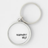 Porte-clés Problème d'alignement Métal industriel  (Devant)