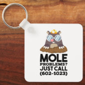 Porte-clés Problèmes de chimie - Mole (Recto)