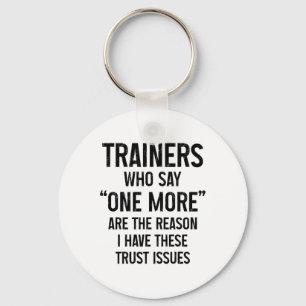Porte-clés Problèmes de confiance drôles de gym fitness Pilat