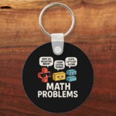 Porte-clés Problèmes de maths symboles professeur drôle Byck (Recto)