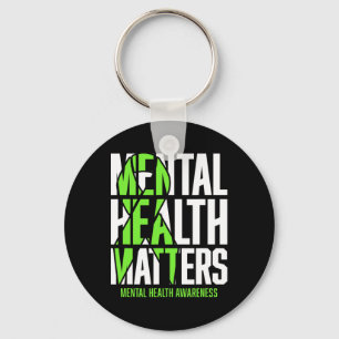 Porte-clés Problèmes de santé Green Ribon Mental Health Award