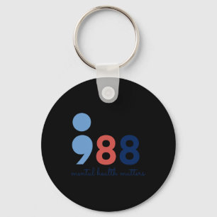 Porte-clés Problèmes de santé Semicolon Suicide Hotline Preve