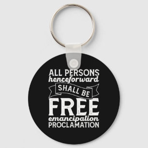 Porte-clés Proclamation d'émancipation d'Abraham Lincoln June