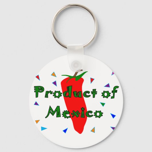 Porte-clés Produit du Mexique, Chemises T-Shirts en poivron r (Recto)
