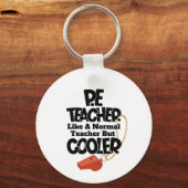 Porte-clés Prof de gym comme un prof normal mais plus cool (Verso)