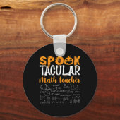 Porte-clés Prof de maths Amateur de maths effrayant Halloween (Recto)