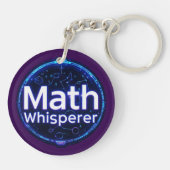 Porte-clés Prof de maths chuchoteur de maths (Dos)