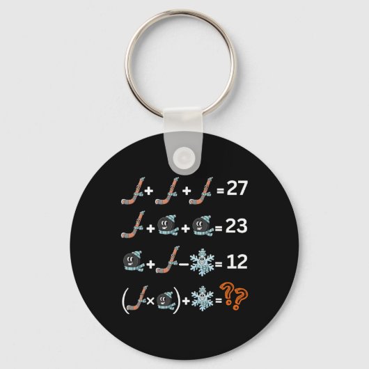 Porte-clés Prof de maths drôle numéro 67 Hockey Drip Meme (Recto)