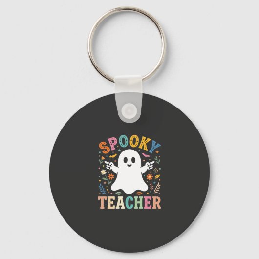 Porte-clés Prof Fantôme Mignon Halloween Création_1 (Recto)