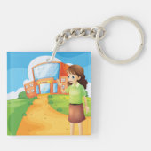 Porte-clés Professeur Au Porte - clé De L'École (Dos)